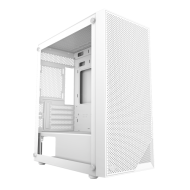 CARCASA PCCooler, middle tower, gaming, fara sursa, suporta 7xfan, PSU shroud, USB 3.1 gen x 1, USB 2.0 x 2, audio+mic, 5 sloturi expansiune, alb, 