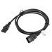 Cablu IEC 320 C13 C14 1,8 m VDE negru Cablu IEC 320 C13 C14 1,8 m VDE negru
