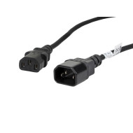 Cablu IEC 320 C13  C14 1,8 m VDE negru 