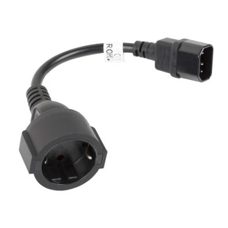 Cablu adaptor IEC 320 C14 UPS 20 cm ng Cablu adaptor IEC 320 C14 UPS 20 cm ng