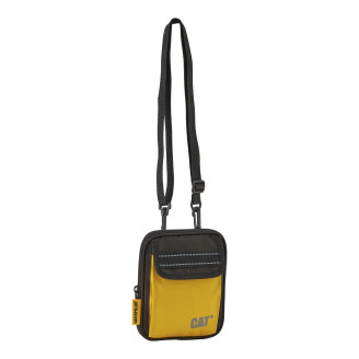 Geanta de umar CATERPILLAR V Power, material 600D polyester - negru/galben Geanta de umar CATERPILLAR V Power, material 600D polyester - negru/galben