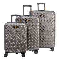 Set 3 trollere CATERPILLAR Industrial Plate, 35L, 59L, 92L, ABS - titanium Set 3 trollere CATERPILLAR Industrial Plate, 35L, 59L, 92L, ABS - titanium