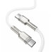 CABLU alimentare si date Baseus Cafule Metal, Fast Charging Data Cable pt. smartphone, USB Type-C la USB Type-C 100W, braided, 1m, alb 