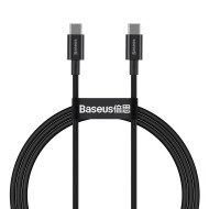 CABLU alimentare si date Baseus Superior, Fast Charging Data Cable pt. smartphone, USB Type-C la USB Type-C 100W, 1m, negru 