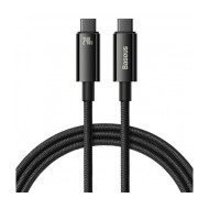 CABLU alimentare si date Baseus Tungsten Gold, Fast Charging Data Cable pt. smartphone, USB Type-C la USB Type-C PD 3.1, 240W, braided, 3m, negru 