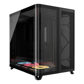 Carcasa Corsair AIR 5400 LX-R RGB LINK, Triple Chamber, Panoramic Glass, Mid-Tower, Negru 