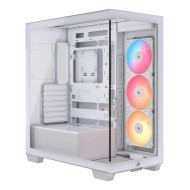 Carcasa Corsair 3500X RS-R ARGB, Mid-Tower, E-ATX, cu 3 ventilatoare incluse RS120-R ARGB, Alb 