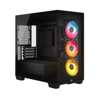 Carcasa Corsair 2800X RS-R ARGB, Micro-ATX, cu 3 ventilatoare incluse RS120-R ARGB, Negru 