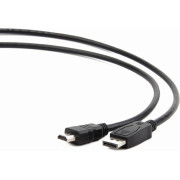CABLU video GEMBIRD, adaptor DisplayPort (T) la HDMI (T), 1.8m, negru, CABLU video GEMBIRD, adaptor DisplayPort (T) la HDMI (T), 1.8m, negru,