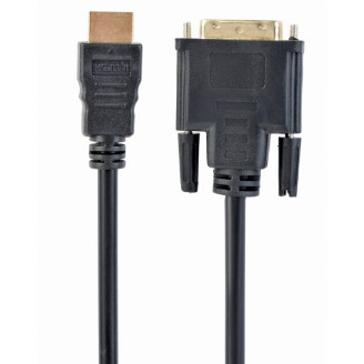 CABLU video GEMBIRD, adaptor HDMI (T) la DVI-D SL (T), 3m, conectori auriti, negru, 