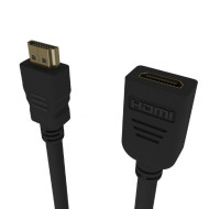 CABLU video GEMBIRD, HDMI (T) la HDMI (M) 2.0, 4.5m, prelungitor, conectori auriti, rezolutie maxima 4K (3840 x 2160) la 60 Hz, Cu, negru, 