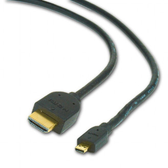 CABLU video GEMBIRD, adaptor HDMI (T) la Micro-HDMI (T), 4.5m, conectori auriti, negru, 