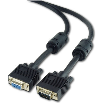 CABLU video GEMBIRD, adaptor VGA (T) la VGA (M), 1.8m, premium, dublu ecranat, negru, 