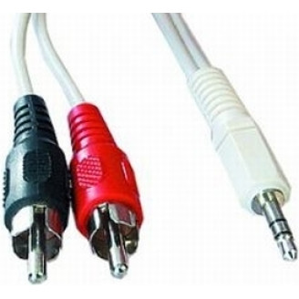 CABLU audio GEMBIRD stereo (3.5 mm jack la 2 x RCA), 5m 