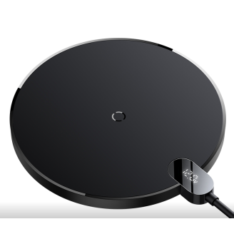 INCARCATOR wireless Baseus Digital LED Display Gen 2, 15W Qi, display digital, cablu Type-C la USB 1.5m inclus, negru INCARCATOR wireless Baseus Digital LED Display Gen 2, 15W Qi, display digital, cablu Type-C la USB 1.5m inclus, negru