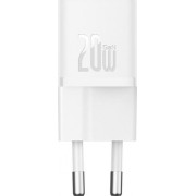 INCARCATOR retea Baseus, GaN5 Fast Charger mini 20W, 1 x USB Type-C 5V/3A, alb INCARCATOR retea Baseus, GaN5 Fast Charger mini 20W, 1 x USB Type-C 5V/3A, alb