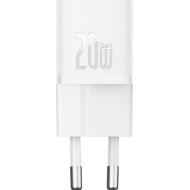 INCARCATOR retea Baseus, GaN5 Fast Charger mini 20W, 1 x USB Type-C 5V/3A, alb 