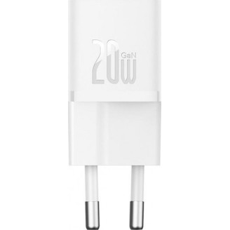 INCARCATOR retea Baseus, GaN5 Fast Charger mini 20W, 1 x USB Type-C 5V/3A, alb INCARCATOR retea Baseus, GaN5 Fast Charger mini 20W, 1 x USB Type-C 5V/3A, alb