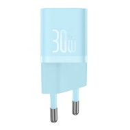INCARCATOR retea Baseus Mini, GaN5 Fast Charger 30W, 1 x USB Type-C 5V/3A,  albastru 