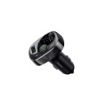 MODULATOR AUTO FM Baseus T-Typed,BT 4.2, 2 x USB 5V/3.4A max,12V-24V, frecv FM: 87,5-108.0MHZ, MP3/WAV/FLAC/APE/WMA,answer/reject/hang up/redial, bk 