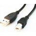 CABLU USB GEMBIRD pt. imprimanta, USB 2.0 (T) la USB 2.0 Type-B (T), 4.5m, conectori auriti, negru, 