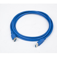 CABLU USB GEMBIRD prelungitor, USB 3.0 (T) la USB 3.0 (M), 1.8m, conectori auriti, albastru CABLU USB GEMBIRD prelungitor, USB 3.0 (T) la USB 3.0 (M), 1.8m, conectori auriti, albastru