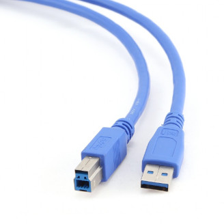 CABLU USB GEMBIRD pt. imprimanta, USB 3.0 (T) la USB 3.0 Type-B (T), 3m, conectori auriti, albastru, CABLU USB GEMBIRD pt. imprimanta, USB 3.0 (T) la USB 3.0 Type-B (T), 3m, conectori auriti, albastru,