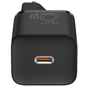 INCARCATOR retea Baseus Super Si, Quick Charge 25W, 1 x USB Type-C 5V/3A, negru INCARCATOR retea Baseus Super Si, Quick Charge 25W, 1 x USB Type-C 5V/3A, negru