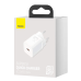 INCARCATOR retea Baseus Super Si, Quick Charge 25W, 1 x USB Type-C 5V/3A, alb INCARCATOR retea Baseus Super Si, Quick Charge 25W, 1 x USB Type-C 5V/3A, alb