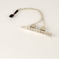 CABLU USB GEMBIRD splitter, USB 2.0 (T) la 2 x USB 2.0 (M), 25cm, transfera 1 USB din interior PC, pe bracket exterior, CABLU USB GEMBIRD splitter, USB 2.0 (T) la 2 x USB 2.0 (M), 25cm, transfera 1 USB din interior PC, pe bracket exterior,