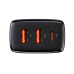 INCARCATOR retea Baseus Compact, Quick Charge 30W, 2 x USB Type-C Output 5V/3A, 1 x USB Output 5V/3A, negru INCARCATOR retea Baseus Compact, Quick Charge 30W, 2 x USB Type-C Output 5V/3A, 1 x USB Output 5V/3A, negru