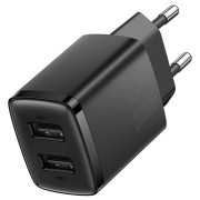 INCARCATOR retea Baseus Compact,10.5W, 2 x USB 5V/2.1A, negru INCARCATOR retea Baseus Compact,10.5W, 2 x USB 5V/2.1A, negru