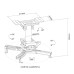 NM Projector Ceiling Mount 25cm, 