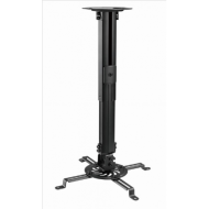 SUPORT de tavan GEMBIRD pt. proiector, lungime 320 mm, inclinatie, rotatie, max 13Kg, negru, 