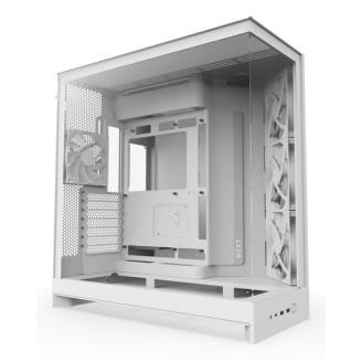 Carcasa NZXT H9 Flow (2025), Dual-Chamber, Mid-Tower, Alb Carcasa NZXT H9 Flow (2025), Dual-Chamber, Mid-Tower, Alb
