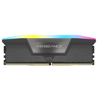 Corsair Memorie DDR5, 16GB, 5600MT/s, C40, 1.25V, AMD/Intel, Gri, RGB, VENGEANCE 