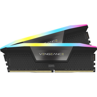 Corsair Vengeance RGB, 16GB, KIT 2 x 8GB, DDR5, 5200MHz, C40, 1.25V, Intel XMP, Negru Corsair Vengeance RGB, 16GB, KIT 2 x 8GB, DDR5, 5200MHz, C40, 1.25V, Intel XMP, Negru