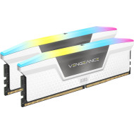Corsair Memorie DDR5, 32 GB, KIT 2 x 16 GB, 6000MT/s, C30, 1.4V, Alb, VENGEANCE RGB Corsair Memorie DDR5, 32 GB, KIT 2 x 16 GB, 6000MT/s, C30, 1.4V, Alb, VENGEANCE RGB