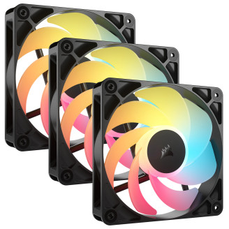 Ventilator Corsair RS Series RS120 Reverse ARGB, 3x 120mm, Negru 