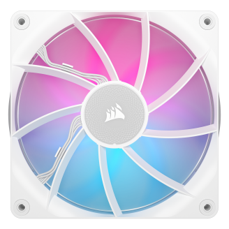 VENTILATOR Corsair iCUE LINK RX140 1x140mm RGB ALB, viteza 0.300-1700 RPM +/- 10%, 18.1-95.7 CFM, Presiune Statica: 0.15-3.79 mm-H2O, 10-36dBA, Prindere magnetica, Lungime cablu 135mm 