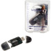 CARD READER extern LOGILINK, interfata USB 2.0, citeste/scrie: SD, MMC, RS-MMC; plastic, negru-transparent 