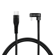 CABLU alimentare si date LOGILINK, pt. smartphone, USB 2.0, USB Type-C (T) la USB Type-C (T) la 180 grade, 3m, 2 x ecranat, aluminiu, negru, CABLU alimentare si date LOGILINK, pt. smartphone, USB 2.0, USB Type-C (T) la USB Type-C (T) la 180 grade, 3m, 2 x ecranat, aluminiu, negru,
