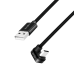 CABLU alimentare si date LOGILINK, pt. smartphone, USB 2.0, USB Type-C (T) la USB-A (T) la 180 grade, 3m, 2 x ecranat, aluminiu, negru, 