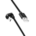CABLU alimentare si date LOGILINK, pt. smartphone, USB 2.0, USB Type-C (T) la USB-A (T) la 180 grade, 3m, 2 x ecranat, aluminiu, negru, 