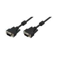 CABLU video LOGILINK, VGA (T) la VGA (T), 15m, dublu ecranat, negru, 