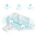 MESH TP-LINK, wireless, router AX1800, pt interior,difuzor incorporat,1800 Mbps, port LAN, WAN, 2.4 GHz 5 GHz, antena internax4, standard 802.11ax, 