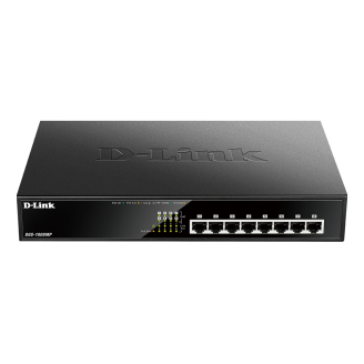 SWITCH PoE D-LINK 8 porturi Gigabit (8 PoE+), IEEE 802.3af/at, carcasa metalica, rackabil, SWITCH PoE D-LINK 8 porturi Gigabit (8 PoE+), IEEE 802.3af/at, carcasa metalica, rackabil,
