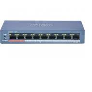 SWITCH. PoE Hikvision, port 10/100 x 8, carcasa metalica, 