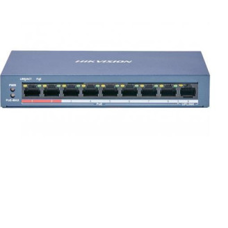 SWITCH. PoE Hikvision, port 10/100 x 8, carcasa metalica, 