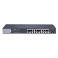 SWITCH. PoE Hikvision, port Gigabit x 24, SFP SFP x 2, rackabil, carcasa metalica, SWITCH. PoE Hikvision, port Gigabit x 24, SFP SFP x 2, rackabil, carcasa metalica,